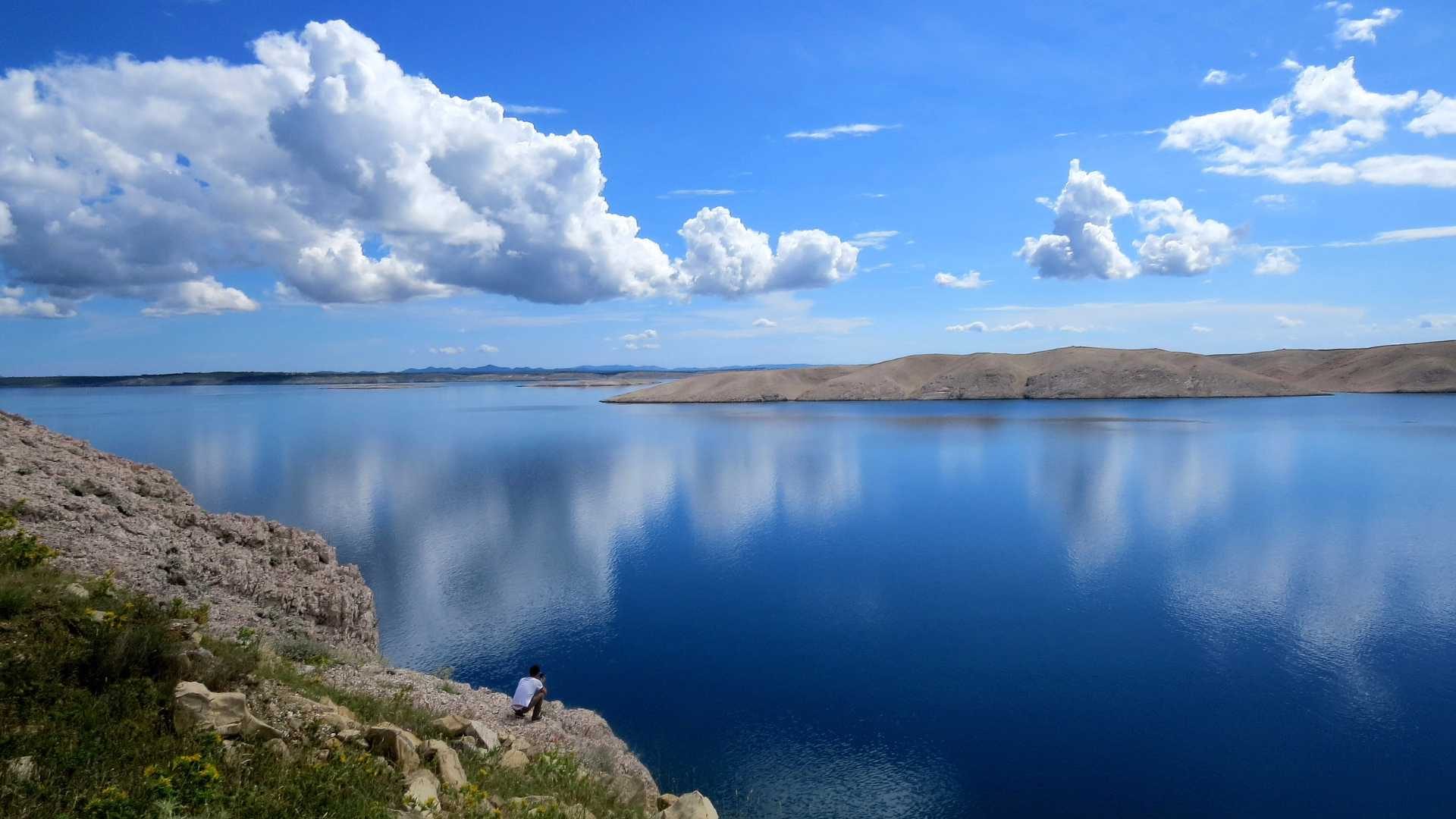 view on island Pag